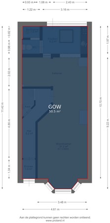 Floorplan - 3e Oosterstraat 11, 1211 LL Hilversum